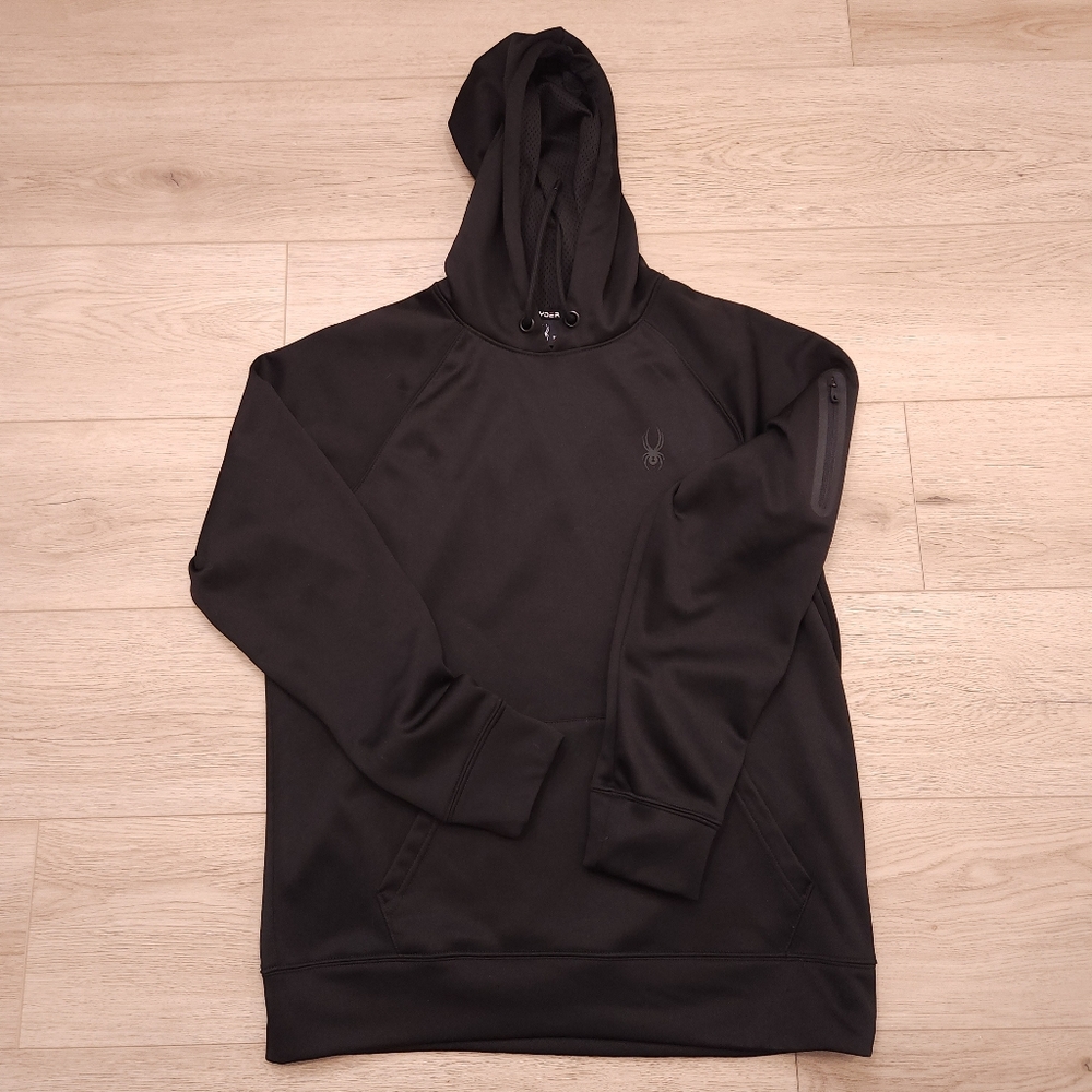 Spyder Active Proweb Fleece Pullover Hoodie, Black